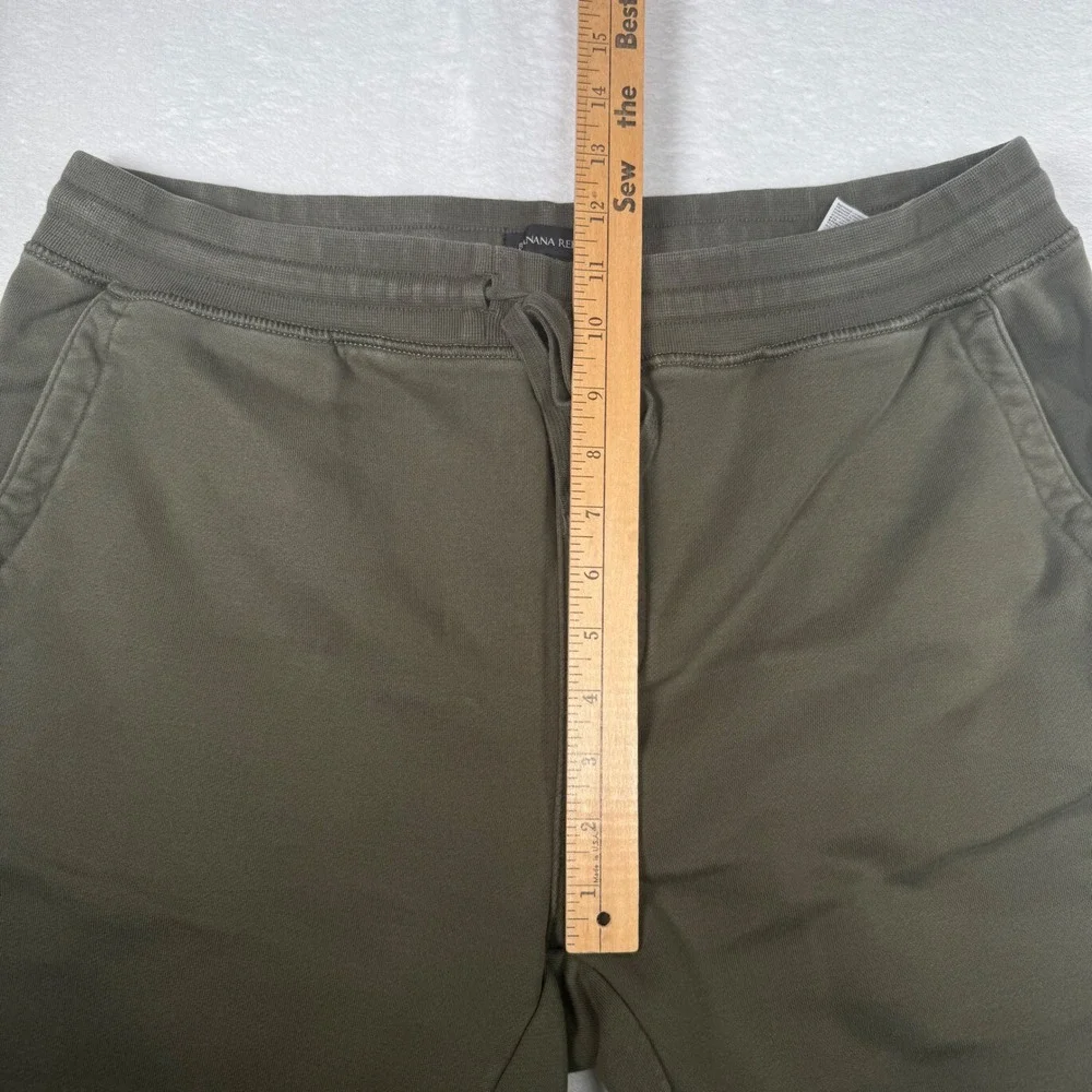 Banana Republic Men's Olive Green‎ Jogger Sweatpants Size L Drawstring Pockets